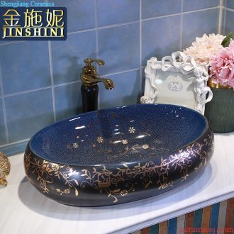 On the ceramic bowl lotus art basin sink basin bathroom sinks counters are contracted household