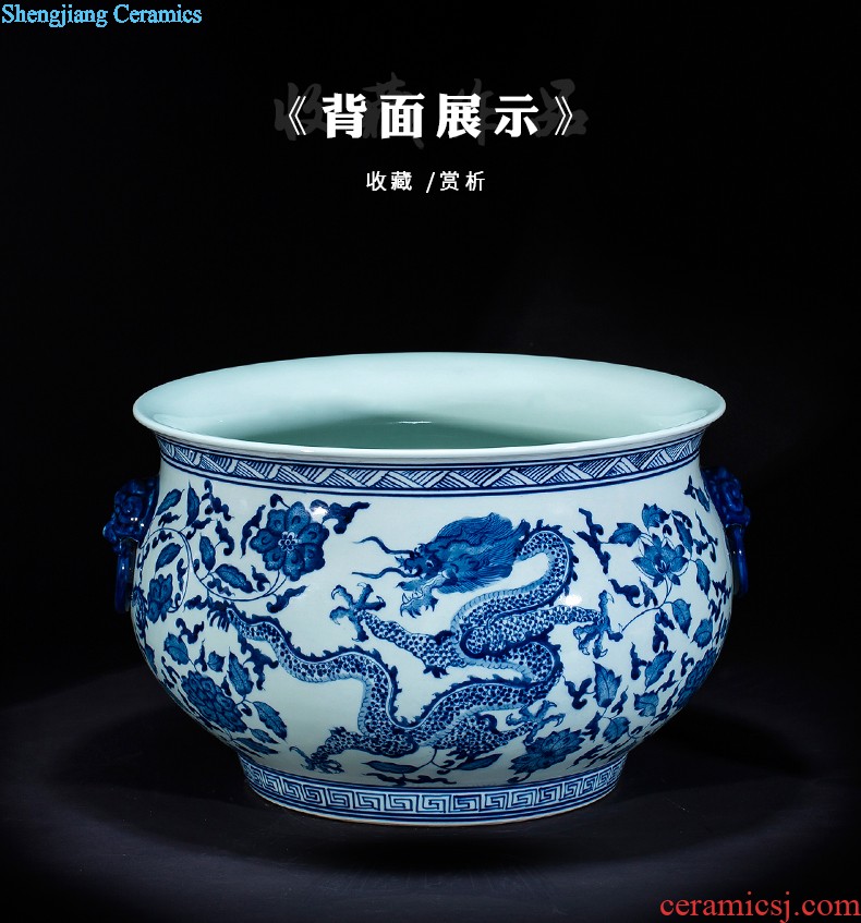 Jingdezhen ceramics vases, flower arranging is modern Chinese creative fashion home decoration sitting room place red