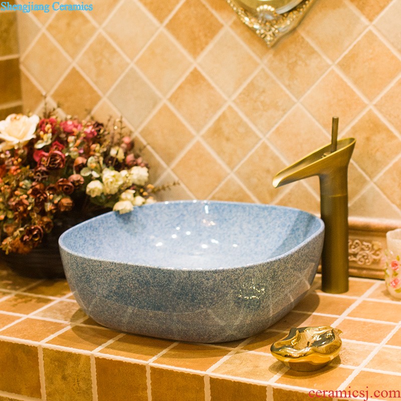 Koh larn, qi stage basin sink lavatory ceramic european-style bathroom art basin of underwater world of the basin that wash a face