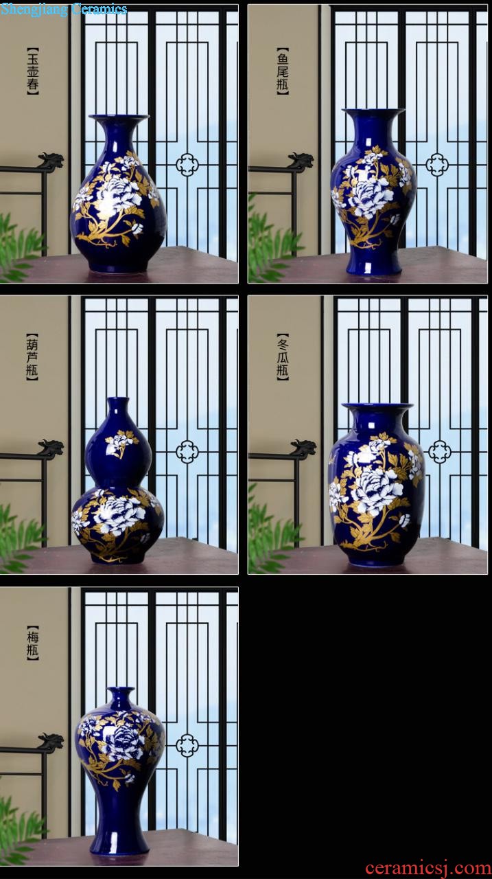 E190 jingdezhen ceramics for more than year after year of large vase household adornment handicraft furnishing articles large living room