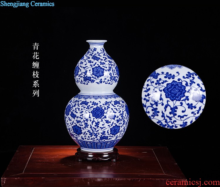 C176 jingdezhen ceramic large aquarium fish bowl goldfish turtle rock cylinder to heavy water lily bowl lotus basin of porcelain