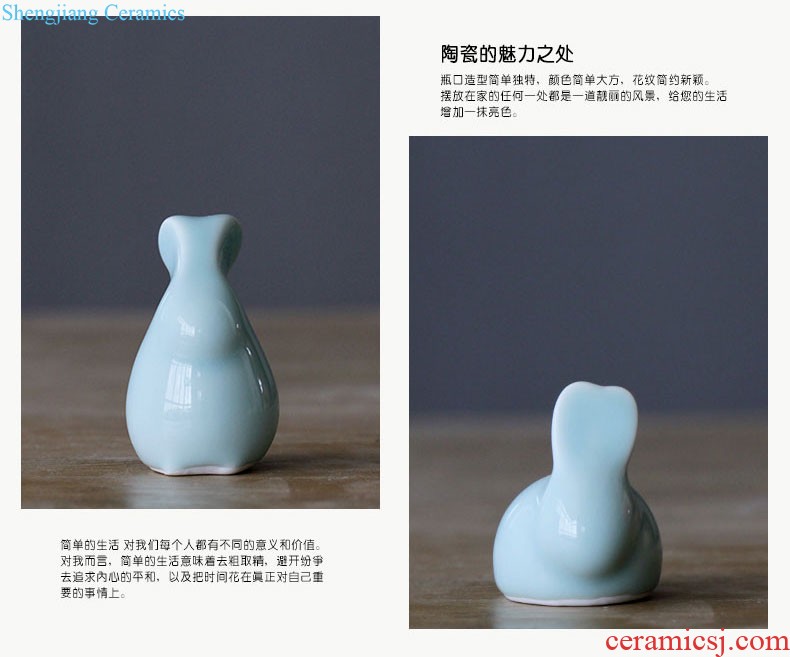 The rain tong home | jingdezhen ceramics craft porcelain single general glaze agate taupe ceramic pot furnishing articles to receive