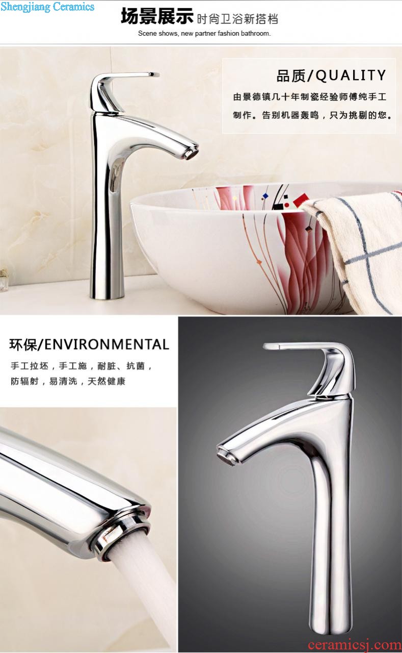 Koh larn qi stage basin ceramic toilet lavabo art to oval sink carved lavatory basin