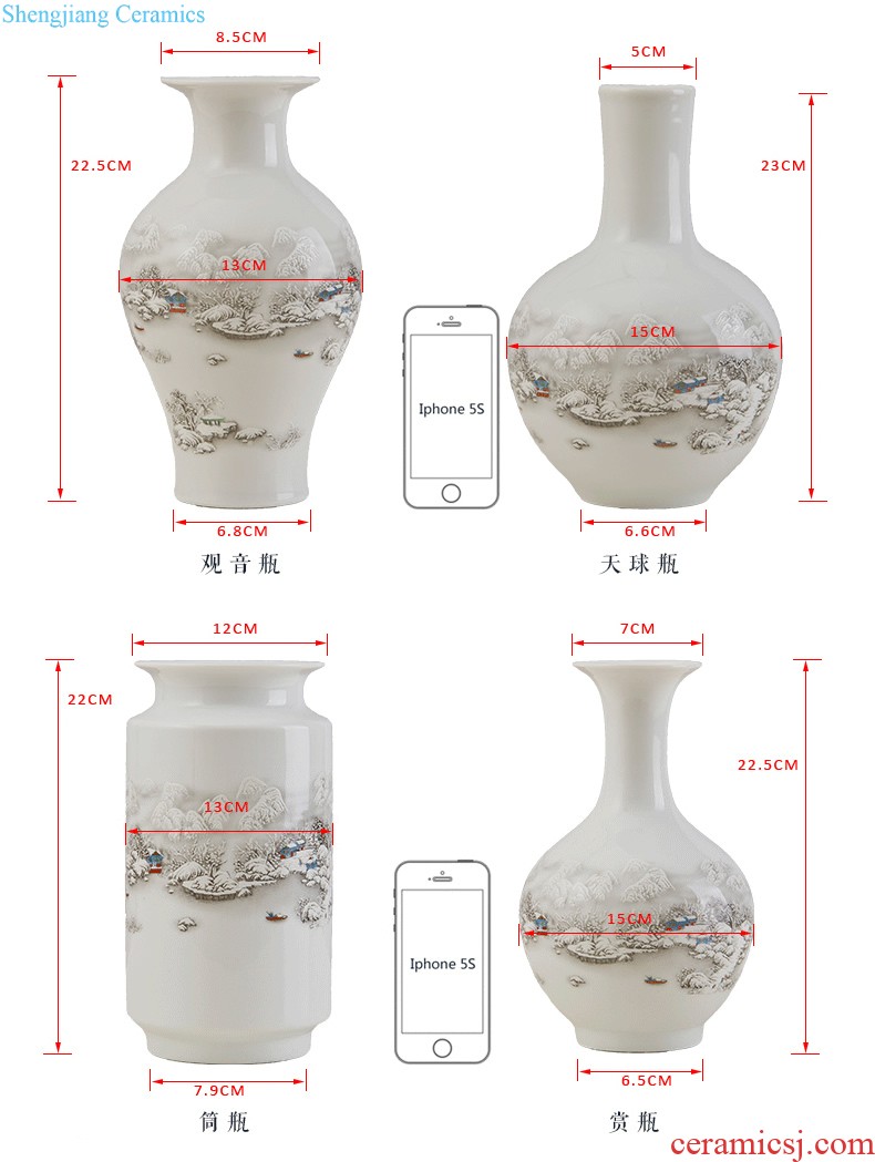 North European ceramic vase ins flamingos wind dried flowers hydroponics living room table flower arrangement home furnishing articles