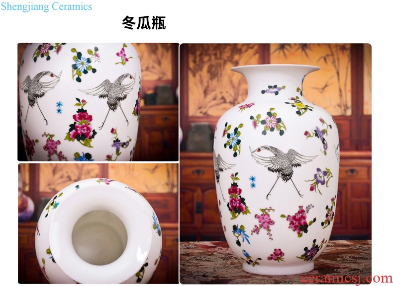 Jingdezhen ceramics hand-painted archaize of large blue and white porcelain vase furnishing articles home sitting room adornment handicraft