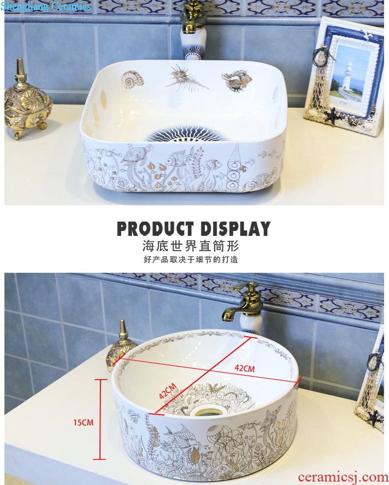 Koh larn, qi stage basin sink lavatory ceramic european-style bathroom art basin of the basin that wash a face