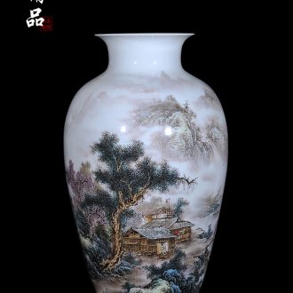 Jingdezhen ceramics Blue and white gold TongZiMei bottle vases, flower receptacle Modern Chinese style classical handicraft furnishing articles