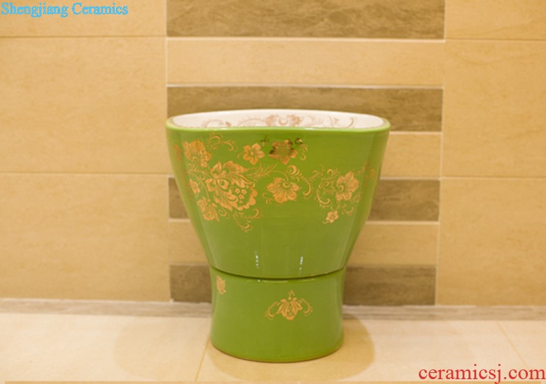 Koh larn, qi stage basin of the basin that wash a face the sink basin sinks special-shaped ceramic sanitary ware art fashion living flower