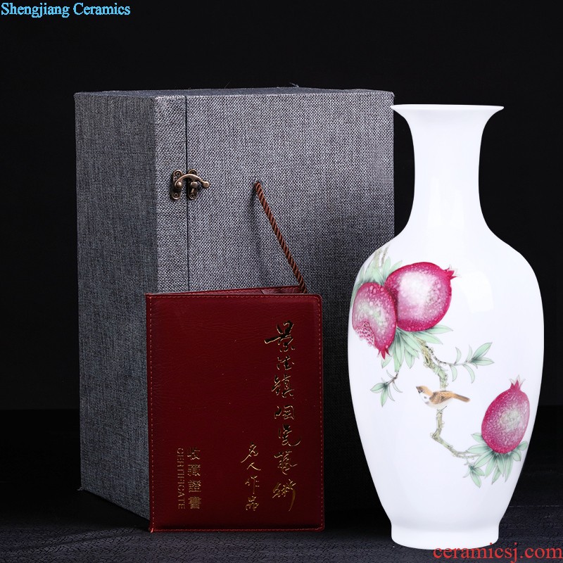 Jingdezhen ceramics vases, antique blue and white porcelain painting of flowers and general storage tank household craft ornaments furnishing articles