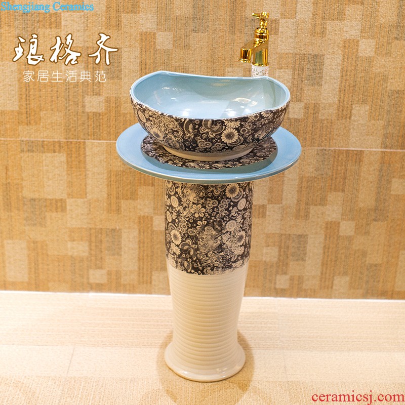 Koh larn, qi Jingdezhen ceramic toilet stage basin sink basin art lavatory petals Mr Wen