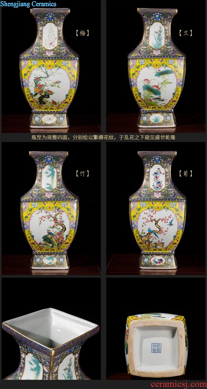 Blue and white porcelain of jingdezhen ceramics famous hand-painted vases, vibrant home sitting room adornment is placed gifts