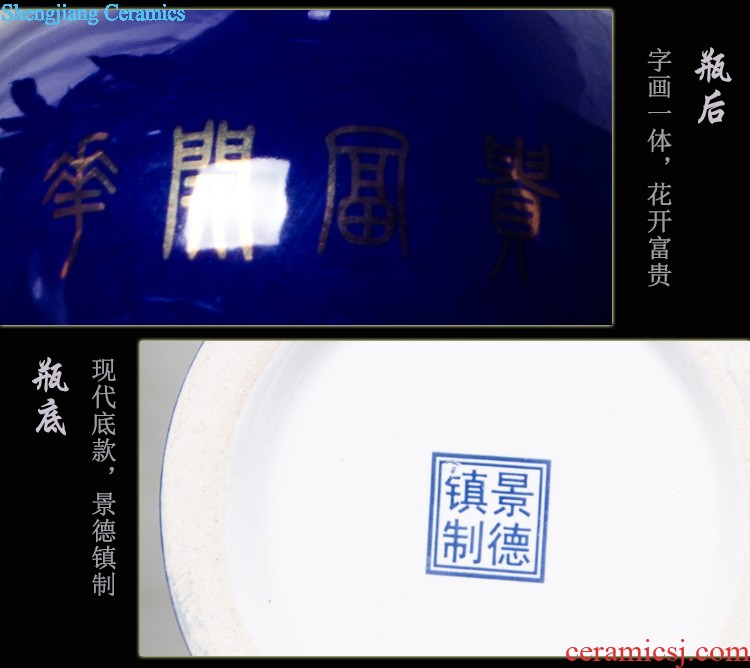 E190 jingdezhen ceramics for more than year after year of large vase household adornment handicraft furnishing articles large living room