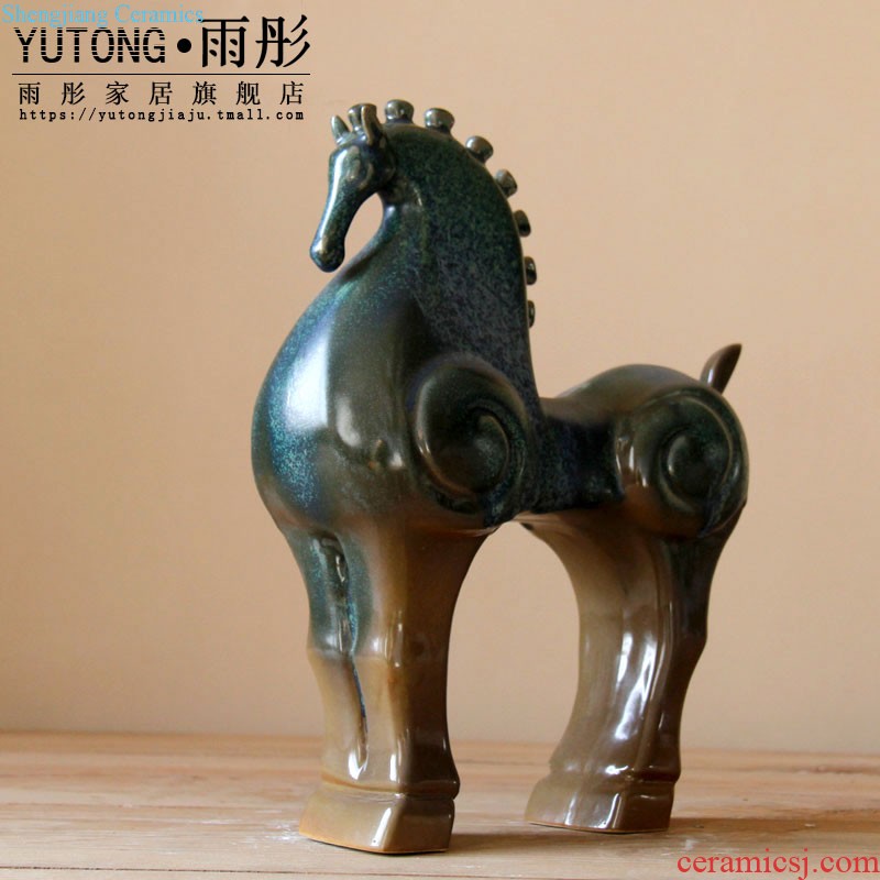 The rain tong home | jingdezhen ceramics colorful owl piggy bank tong qu furnishing articles cute owl '