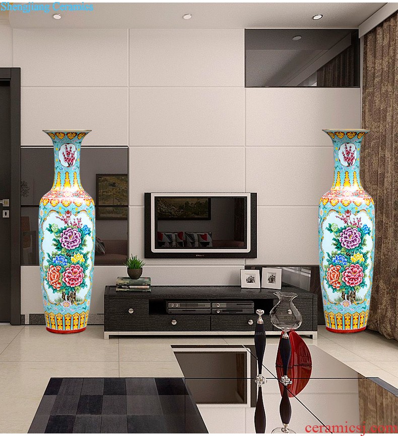 Sf25 jingdezhen ceramics of large vases, flower arrangement of modern Chinese style household sitting room adornment handicraft furnishing articles