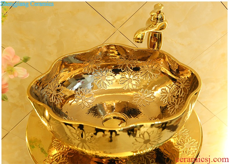 Koh larn lattice, jingdezhen ceramic toilet stage basin sink basin art basin sinks bionic marble