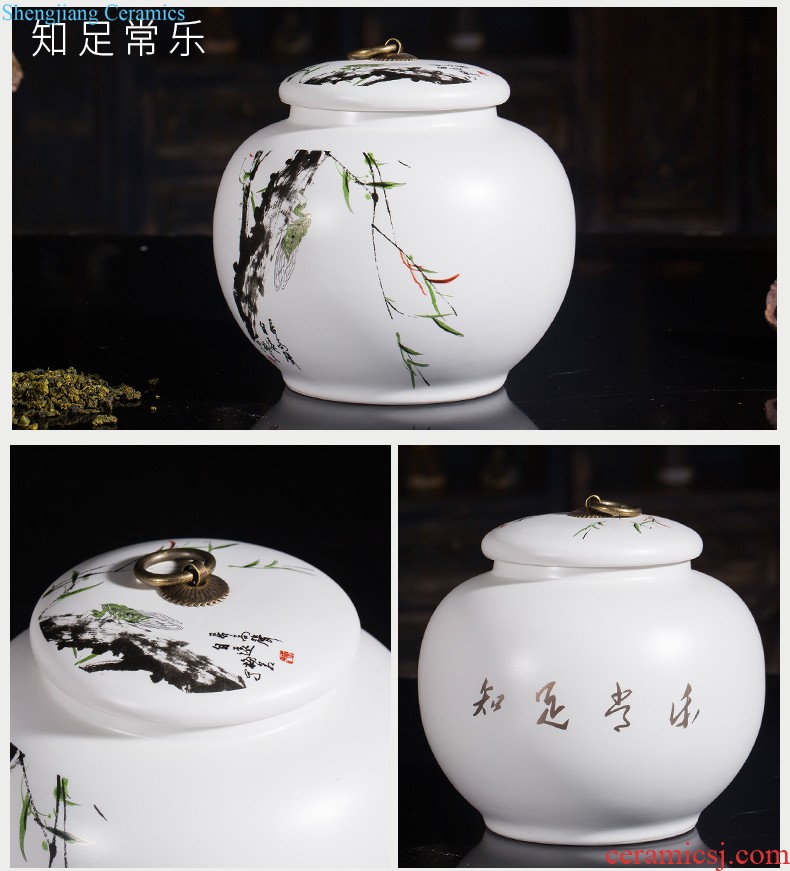 Jingdezhen ceramics China red vases, flower arrangement home sitting room small porcelain furnishing articles h1 wedding decorations