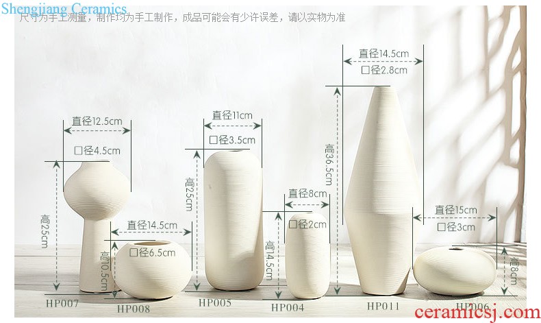 Jingdezhen ceramic hand-painted quiver vase Chinese painting and calligraphy cylinder scroll cylinder sitting room ground adornment is placed the study