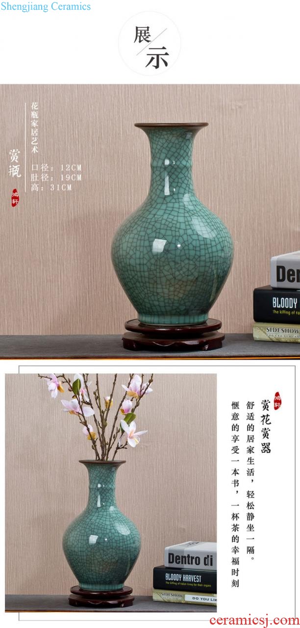 Jingdezhen ceramic vase furnishing articles variable blue porcelain creative living room flower arranging flowers, Chinese style household decorations