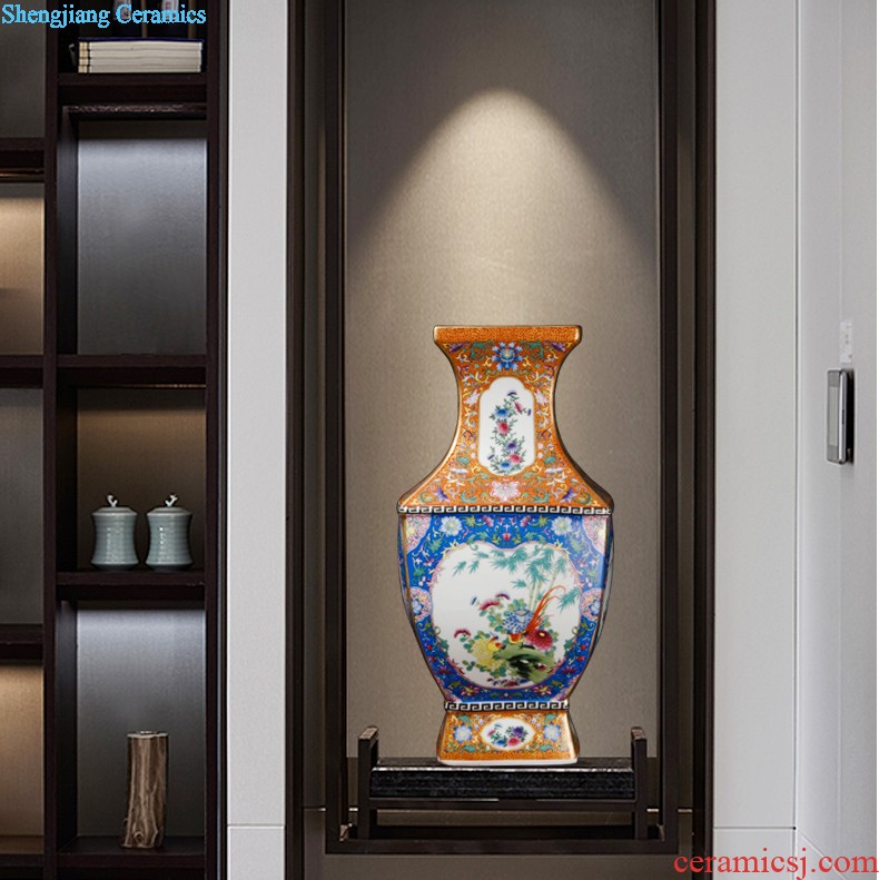 Blue and white porcelain of jingdezhen ceramics famous hand-painted vases, vibrant home sitting room adornment is placed gifts