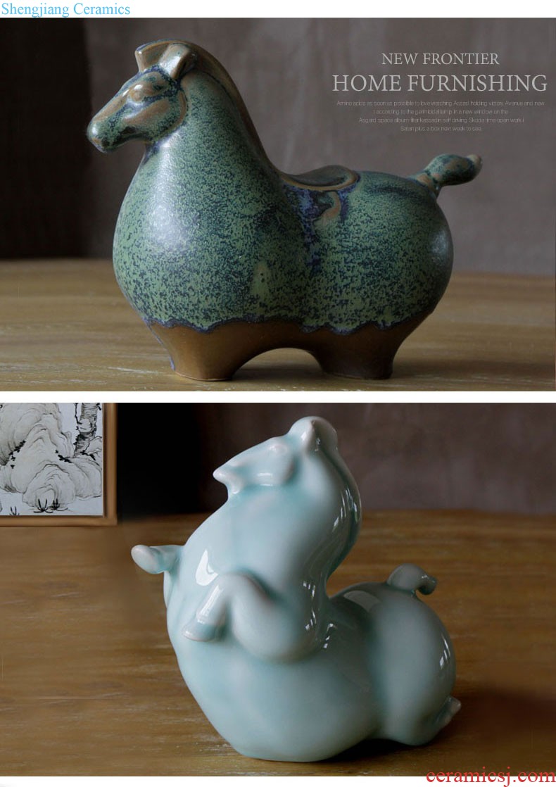 The rain tong household Jingdezhen ms manual variable glaze ceramic tea pot ceramic tea pot tea caddy