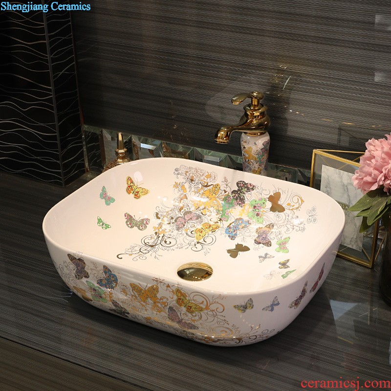 Europe type lavatory toilet lavabo basin sink contracted household on the marble ceramic basin