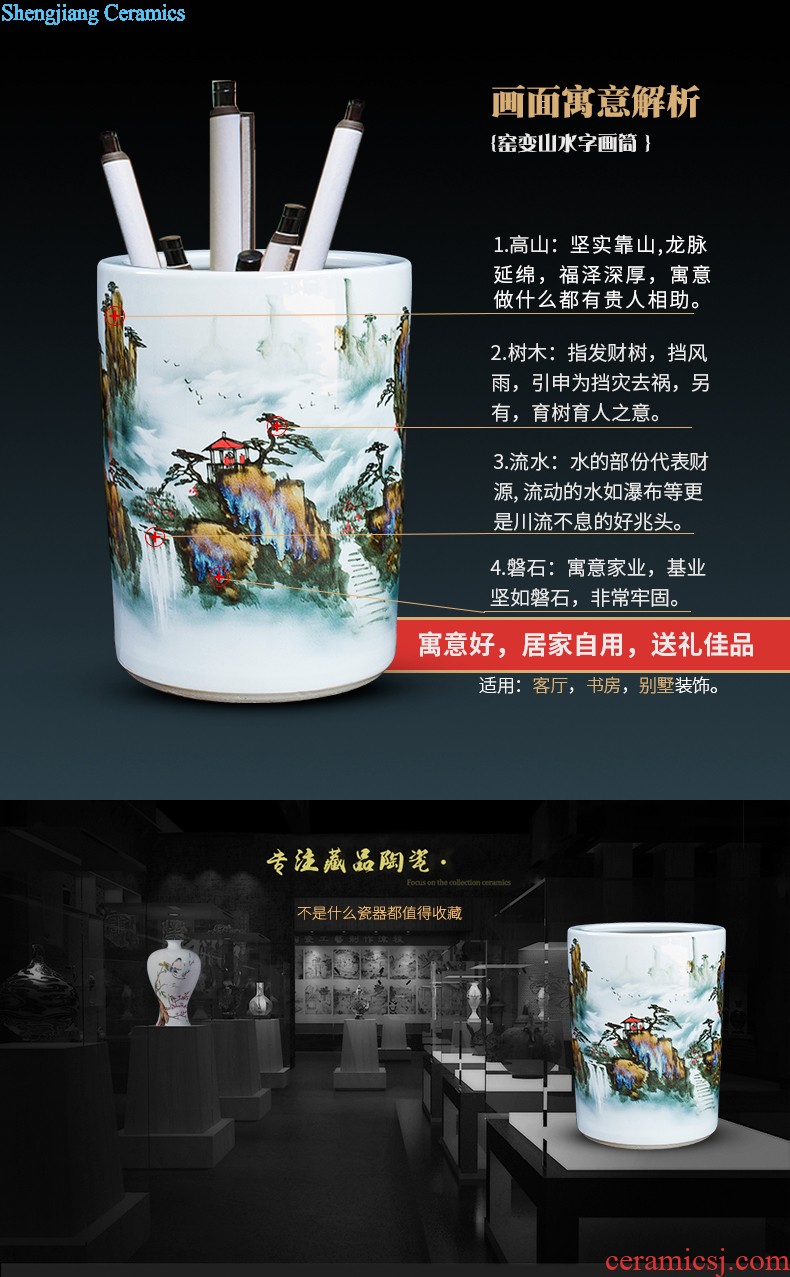 Jingdezhen ceramic hand-painted landing big vase for years for home furnishing articles hotel lobby decoration gb0 sitting room