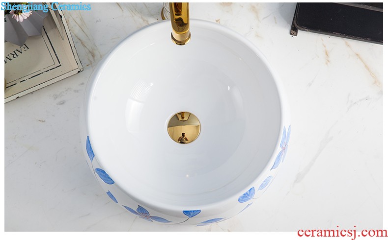 Koh larn, qi stage basin sink lavatory ceramic european-style bathroom art basin of the basin that wash a face