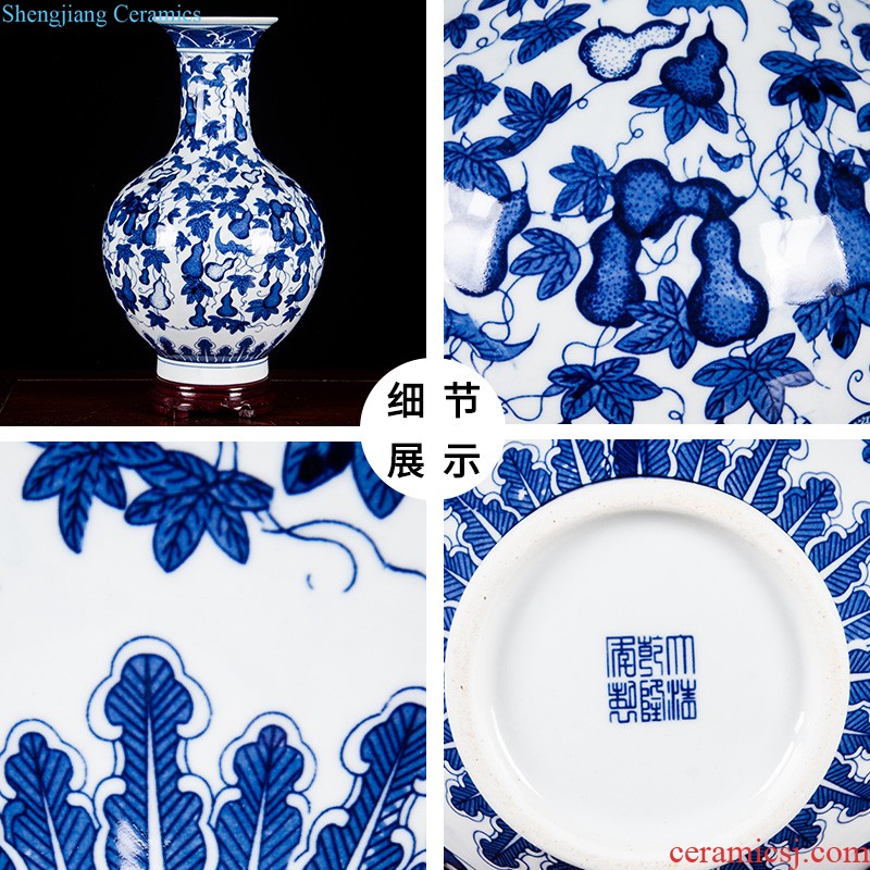 Hg23 jingdezhen ceramics water point pen container four treasures of the study room home desk of peach blossom decoration indoor furnishing articles