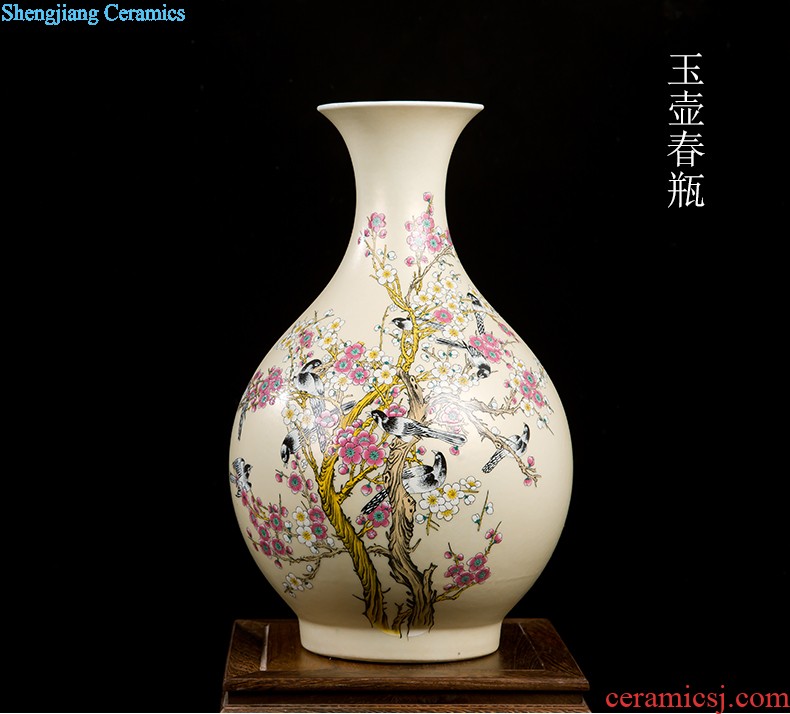 Jingdezhen ceramics glaze cracks on the vase fashion contracted sitting room porch place modern decoration arts and crafts