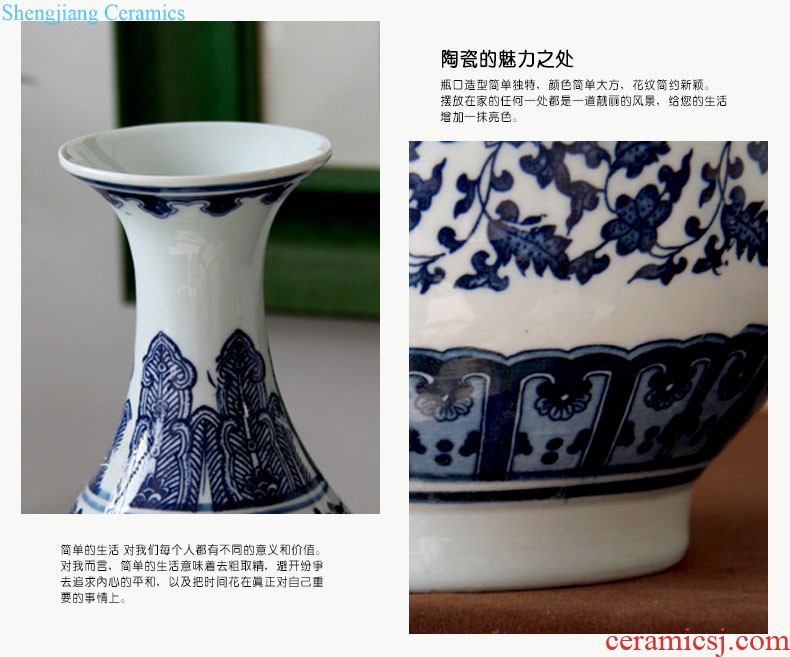 The rain tong household porcelain | hand Jingdezhen ceramics space wall-mounted home furnishing articles Rockery wall act the role ofing porcelain