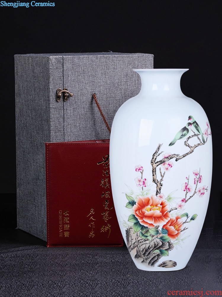 Jingdezhen ceramics flower adornment masters creation soul figure well hills, new Chinese style household sitting room porch place