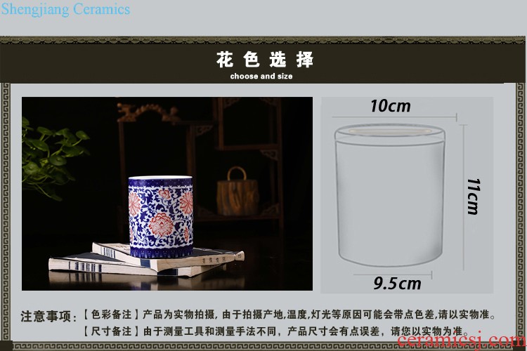 Jingdezhen ceramics China red large vases, flower arrangement home sitting room new adornment large-sized furnishing articles