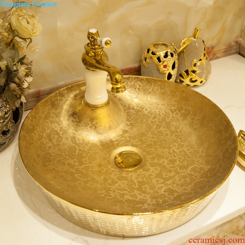 Koh larn, qi column basin sink lavatory pillar type ceramic floor yuanyang LZ1148 sink play