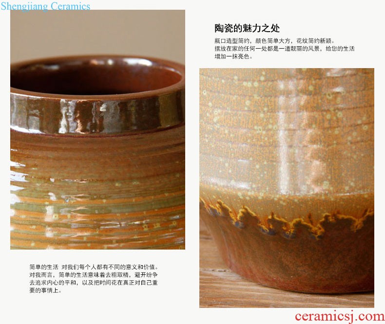 American country process hand-painted ceramic pot furnishing articles Home decoration home furnishing articles