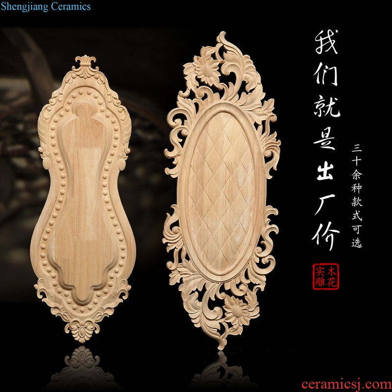 Chinese style decorates Angle of solid wood line of archaize of carve patterns or designs on woodwork hollow out beautiful case take the lintel games dongyang woodcarving condole top pass