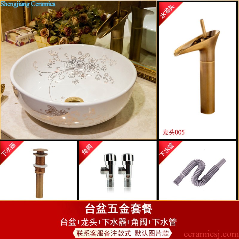 Koh larn lattice together more oval stage basin ceramic toilet lavabo that defend bath lavatory basin military art