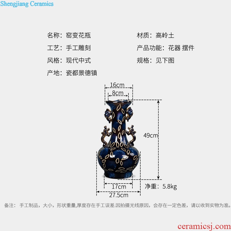 Pure hand-made hand-painted porcelain jingdezhen ceramics pu 'er tea pot store household seal pot large a kilo