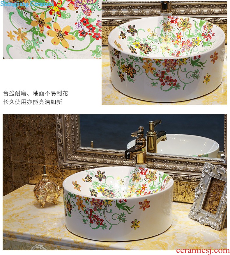 The package mail on bonsai, ceramic lavabo that defend bath lavatory basin art basin season blue gold rattan feather