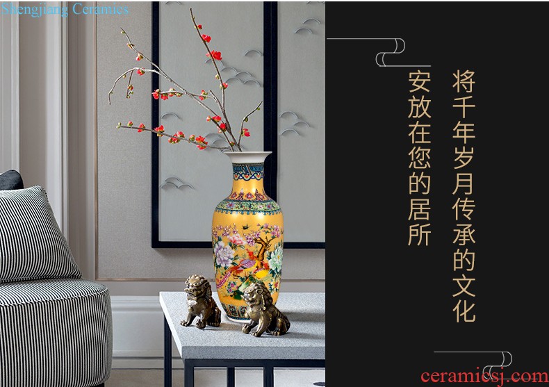 Jingdezhen ceramics vases, flower arranging small place Chinese arts and crafts home sitting room TV ark adornment ornament