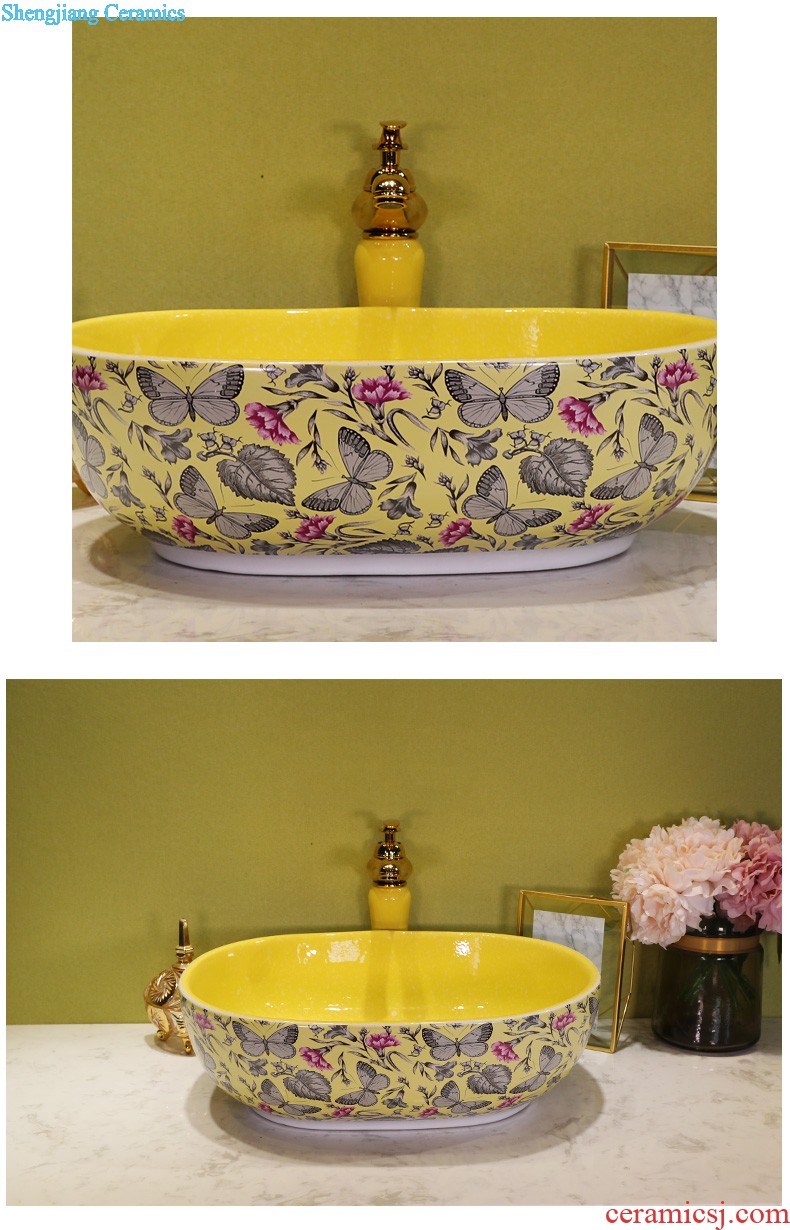 The stage basin ceramic lavabo lavatory basin elliptic toilet basin art basin of wash gargle household