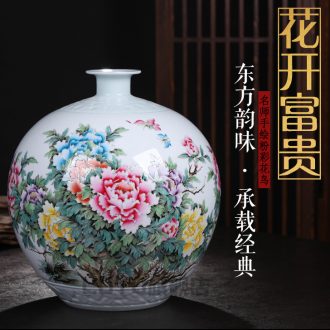 Jingdezhen ceramics furnishing articles Hand-painted youligong general canister vases, sitting room of Chinese style household decorations