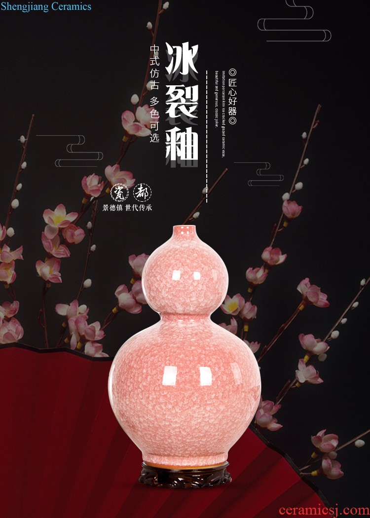 Jingdezhen ceramics of large vase blooming flowers home sitting room adornment is placed opening gifts HT - 4