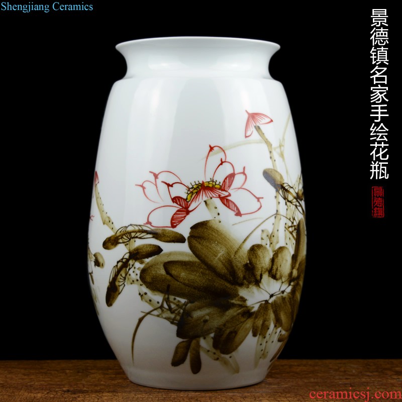 Jingdezhen ceramic kiln of large vase European sitting room hotel villa dry flower arranging flowers adornment furnishing articles