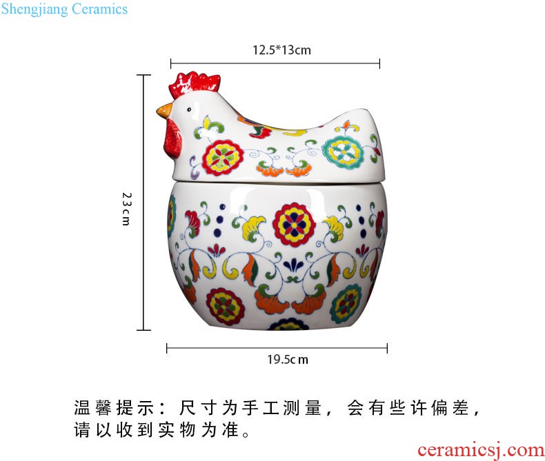 Jingdezhen manual Chinese rural study classical bedroom home dress and sit stool hand-painted ceramic drum stool flowers