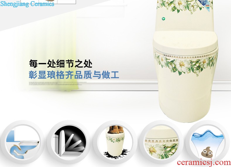 Post, qi stage basin ceramic lavabo archaize washbasin drum-shaped basin of Chinese style bathroom art antique reeds