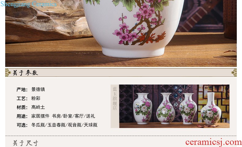 Jingdezhen ceramics white eggshell creative floret bottle sitting room adornment hydroponic flower arrangement furnishing articles of modern art