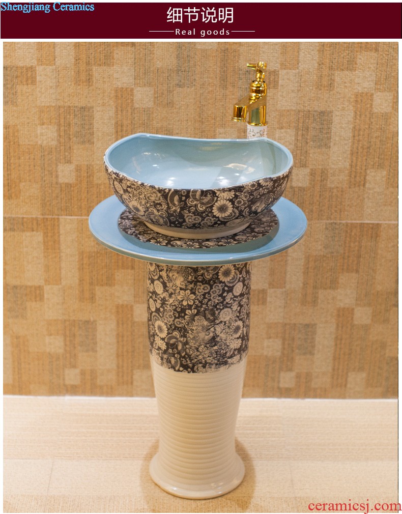 Koh larn, qi Jingdezhen ceramic toilet stage basin sink basin art lavatory petals Mr Wen