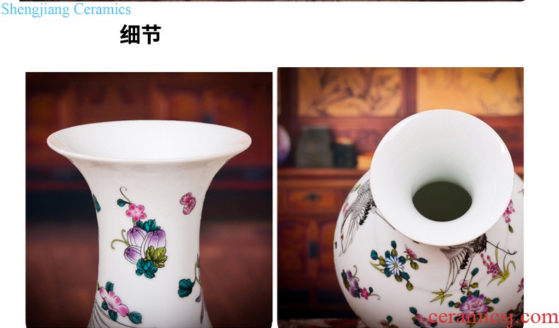 Jingdezhen ceramics hand-painted archaize of large blue and white porcelain vase furnishing articles home sitting room adornment handicraft