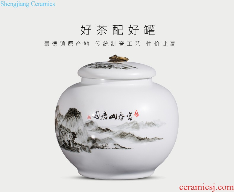 Jingdezhen ceramics China red vases, flower arrangement home sitting room small porcelain furnishing articles h1 wedding decorations