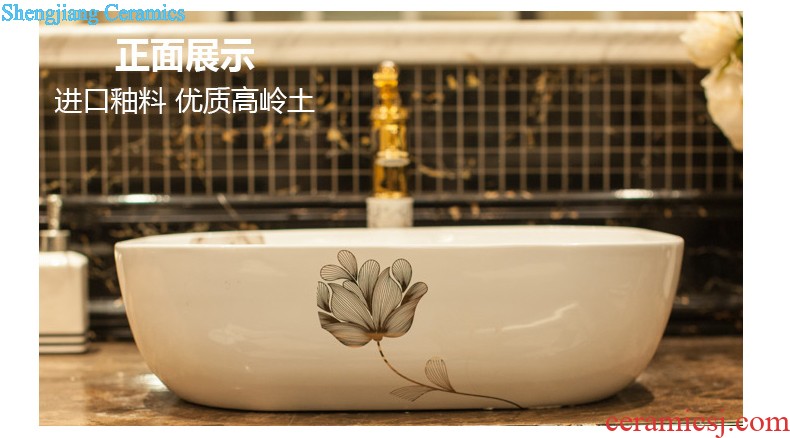 Koh larn, qi ceramic sanitary ware of toilet stage basin sink bathroom sinks art basin of lake basin